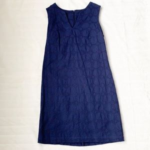 Banana Republic split-neck shift dress navy size 4